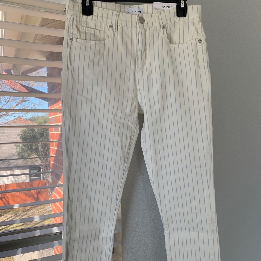 Pinstripe Jeans